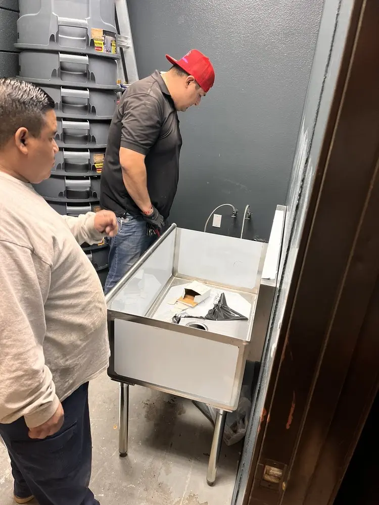 Commercial plumbing and sink installation in Round Hill